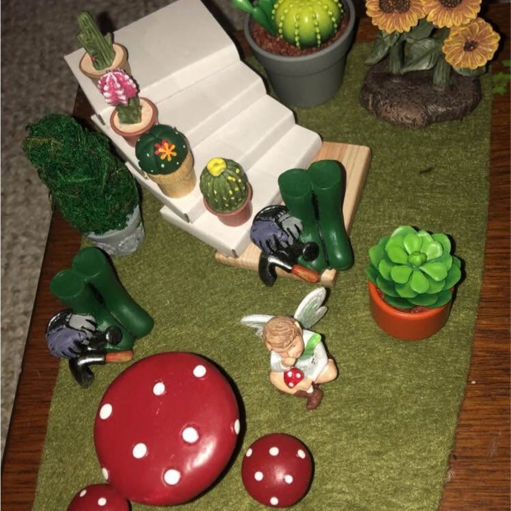 Miniature Fairy Garden Dollhouse Accessories Set